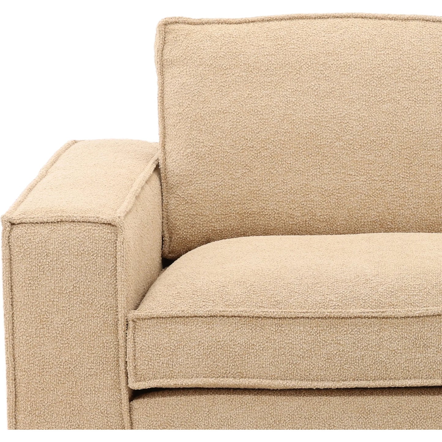 007 SI-2440854 | Closeup | Rayven Sofa by Arch & Plane in colorado desert. Made from chunky woven chenille fabric in a transitional style.