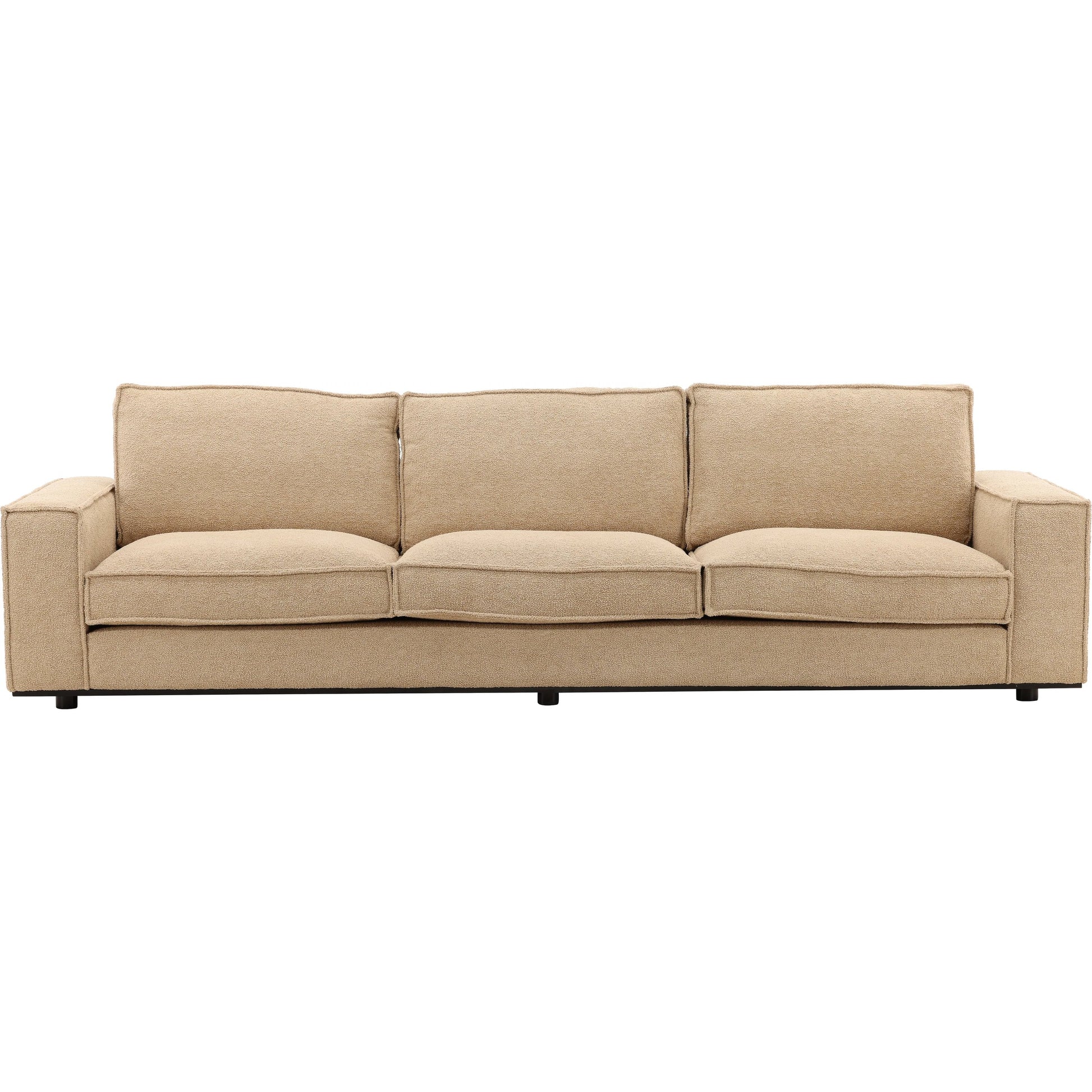 Rayven Sofa by Arch & Plane in colorado desert. Made from chunky woven chenille fabric in a transitional style.