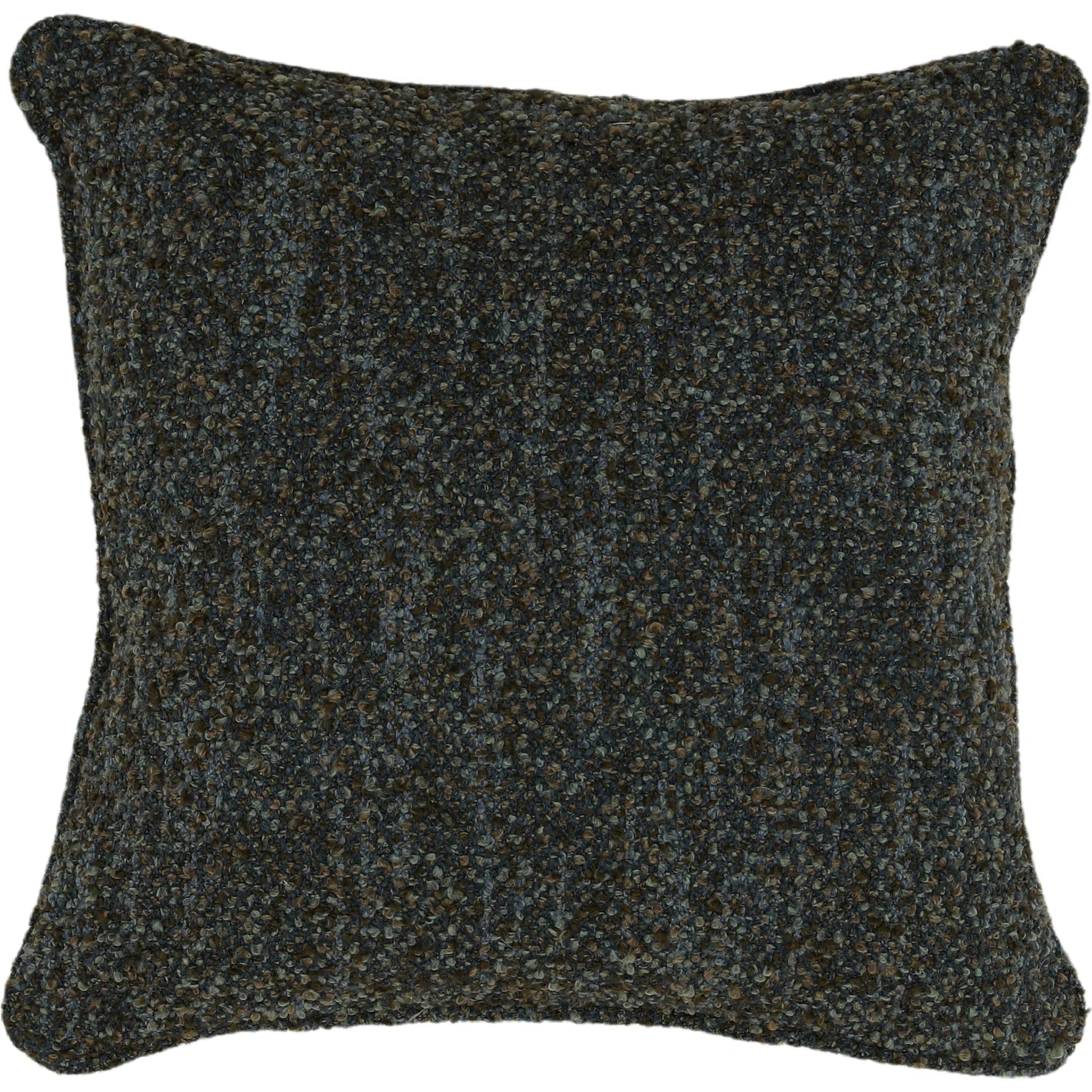 Jacquline Pillow by Arch & Plane in paris cerulean. Made from multi-tone boucle fabric cover in a unique style.