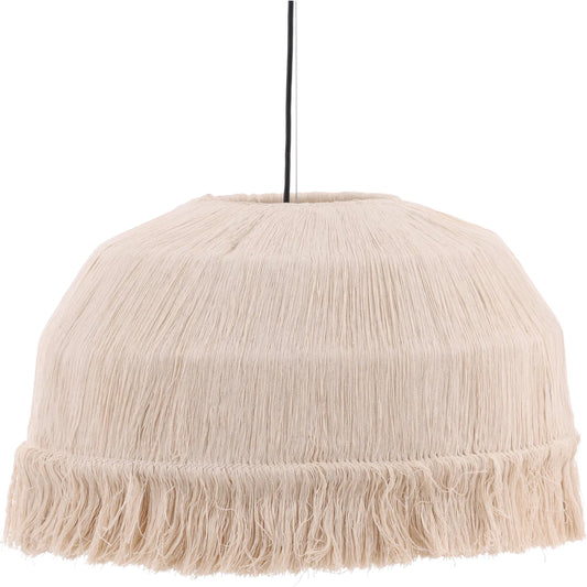 Gale Pendant Light by Arch & Plane in natural. Made from cotton rope, iron in a unique style.