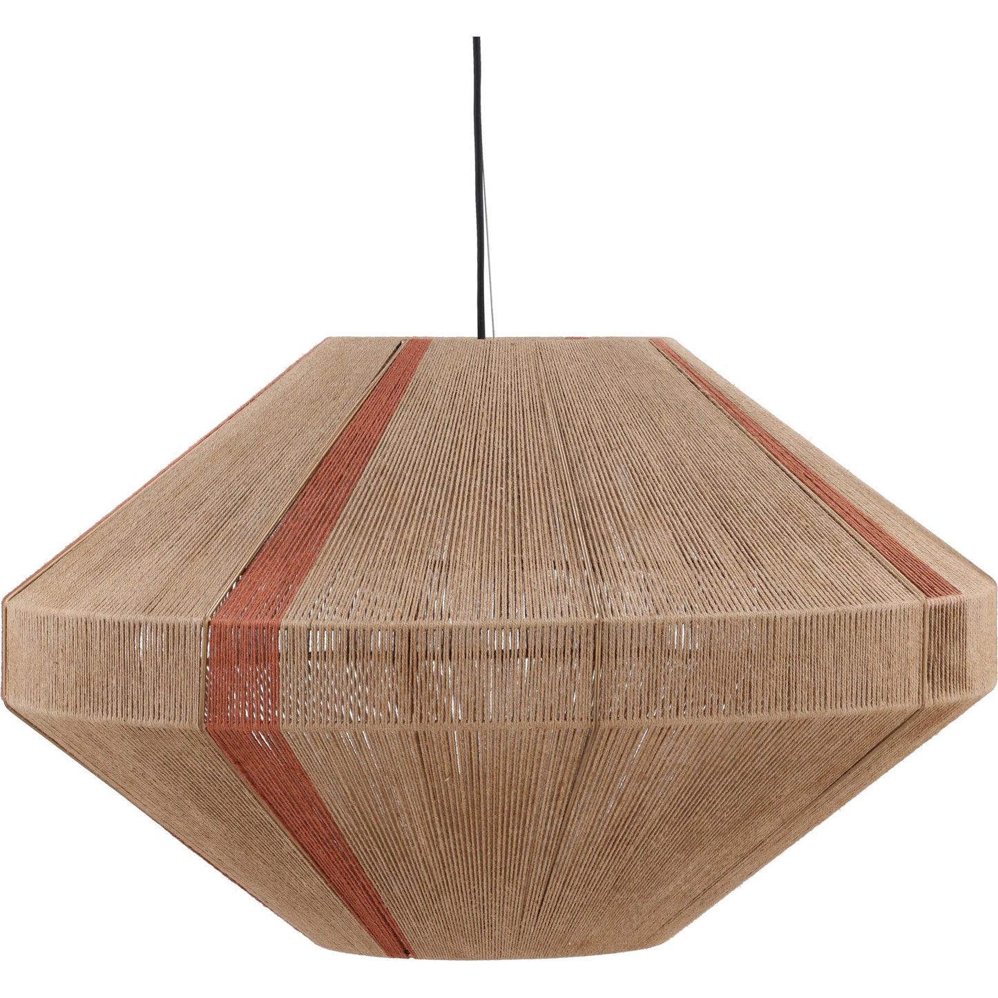 001 SI-2351113 | Primary Silo | Zetta Pendant Light by Arch & Plane in natural, rust. Made from jute rope, iron in a rustic style.