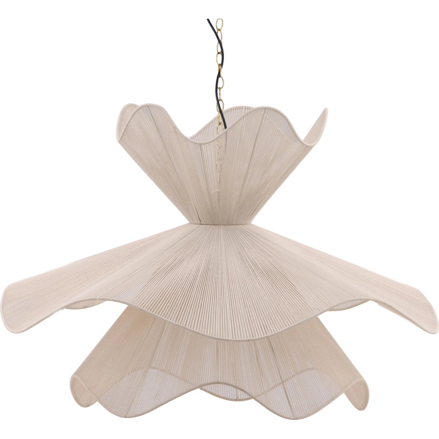 001 SI-2533072 | Primary Silo | Nia Pendant by Arch & Plane in white. Made from jute rope, steel in a unique style.