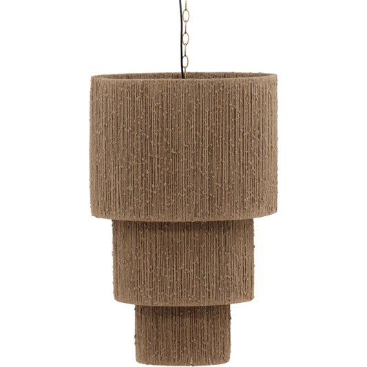 Karen Pendant by Arch & Plane in natural. Made from jute rope, steel in a unique style.