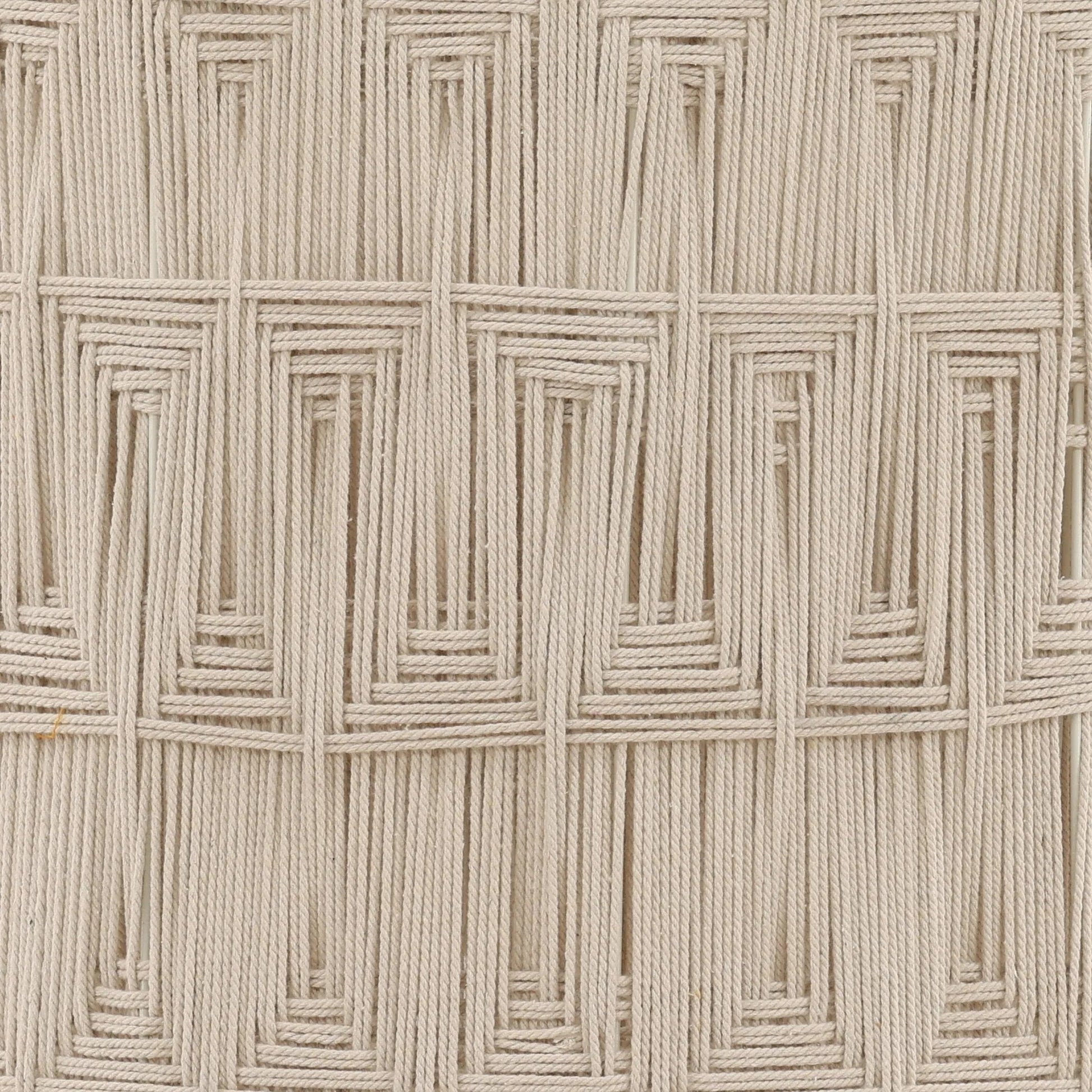 Leopold Pendant by Arch & Plane in white. Made from jute rope, steel in a unique style.