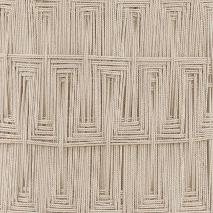Leopold Pendant by Arch & Plane in white. Made from jute rope, steel in a unique style.