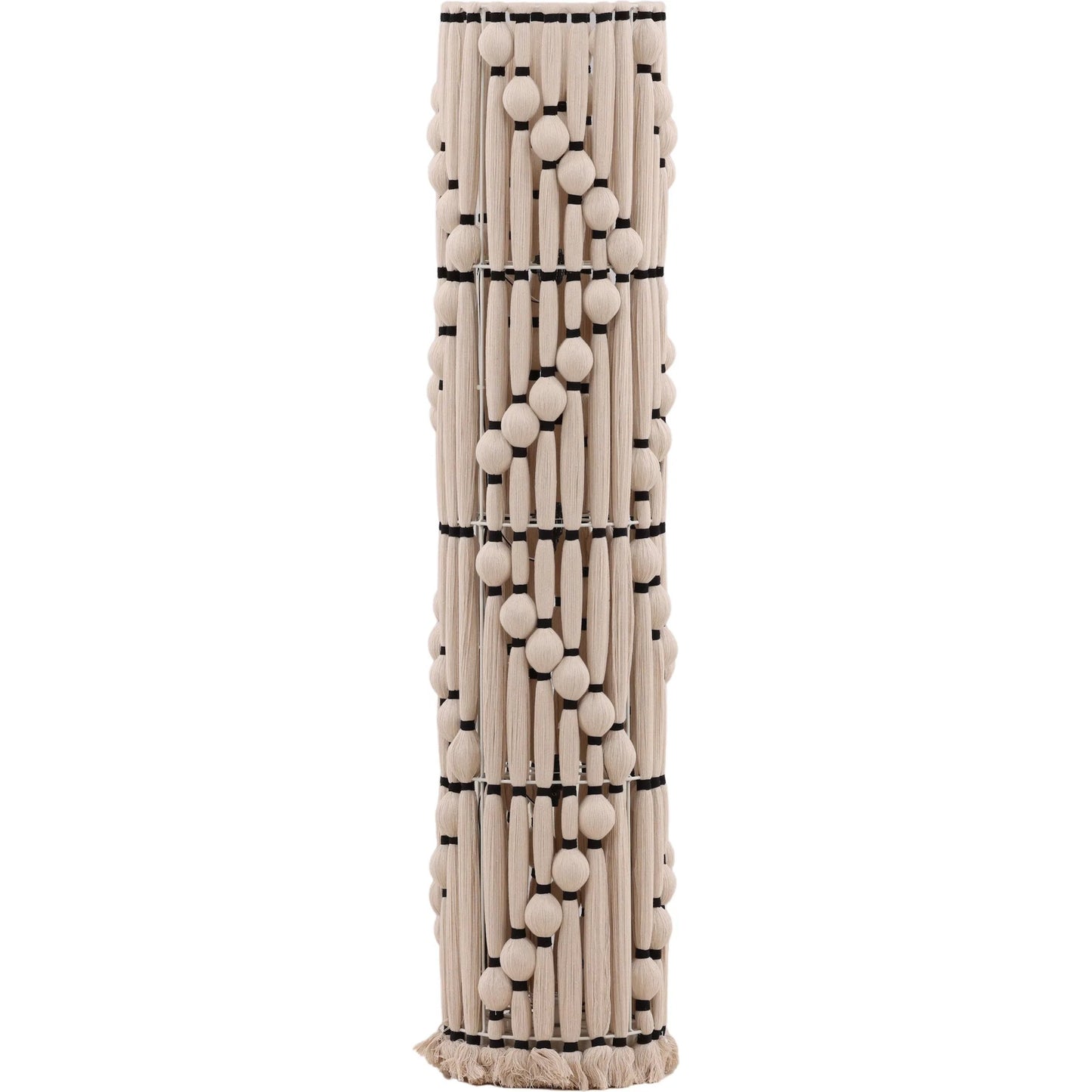 001 SI-2533076 | Primary Silo | Jefferson Floor Lamp by Arch & Plane in white, black. Made from cotton rope, steel in a unique style.