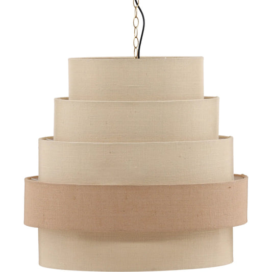 Nicolle Pendant by Arch & Plane in white, natural. Made from jute rope, steel in a unique style.