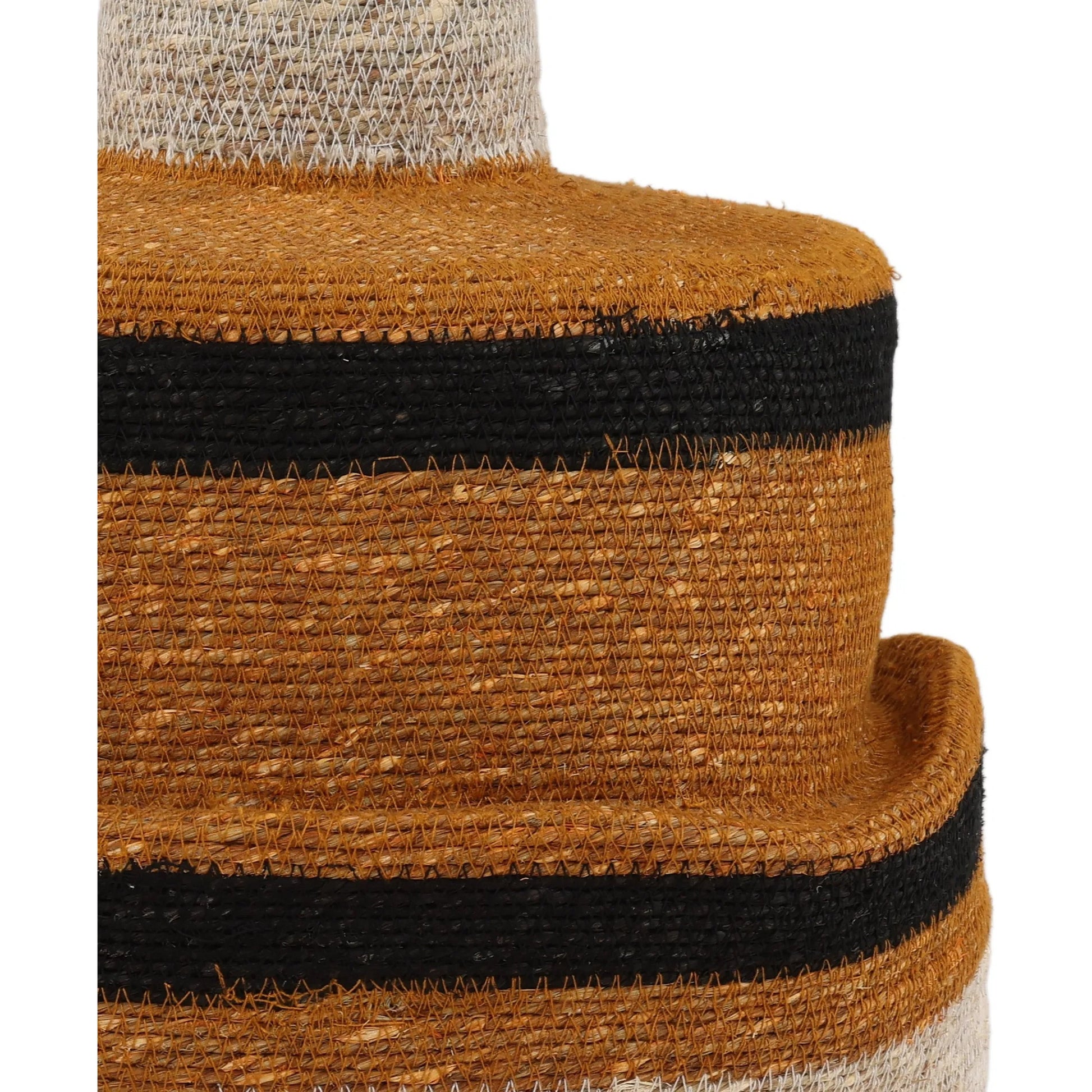 Jaydon Pendant by Arch & Plane in natural, rust, black. Made from natural seagrass in a unique style.