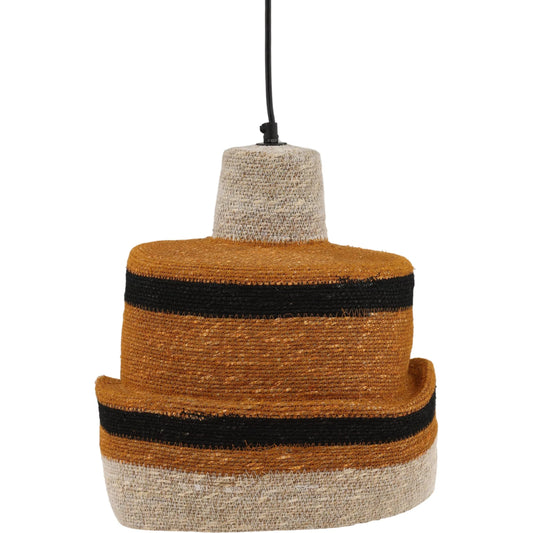 Jaydon Pendant by Arch & Plane in natural, rust, black. Made from natural seagrass in a unique style.