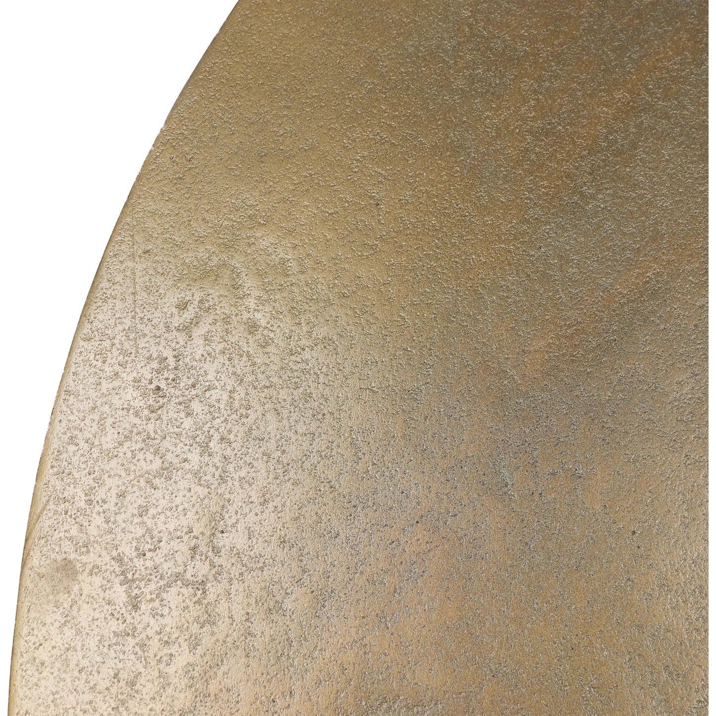 004 SI-1924582 | Closeup | Evie Antique Brass Pedestal Bistro Table by Arch & Plane in antique brass. Made from cast aluminum in a modern style.