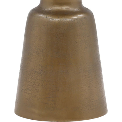 Golbez Counter Table by Arch & Plane in antique brass. Made from cast aluminum in a modern style.