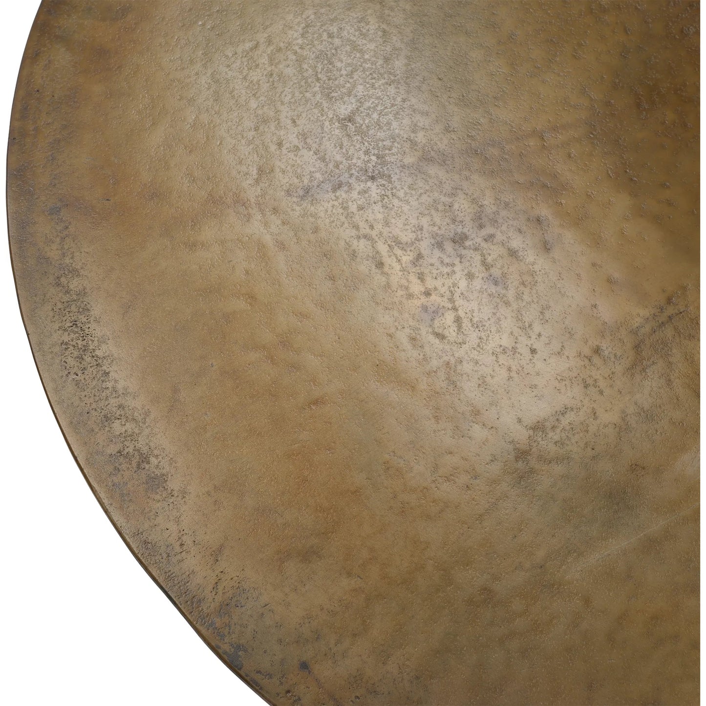 004 SI-2351120 | Closeup | Golbez Coffee Table by Arch & Plane in vintage brass antique. Made from cast aluminum in a modern style.