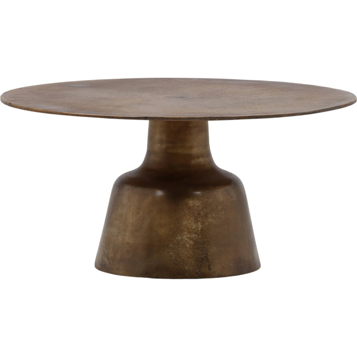 001 SI-2351120 | Primary Silo | Golbez Coffee Table by Arch & Plane in vintage brass antique. Made from cast aluminum in a modern style.