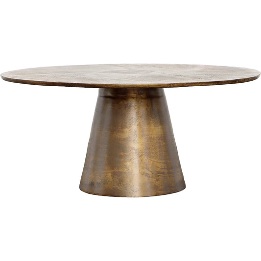 Isak Coffee Table by Arch & Plane in antique brass finish. Made from cast aluminum in a unique style.