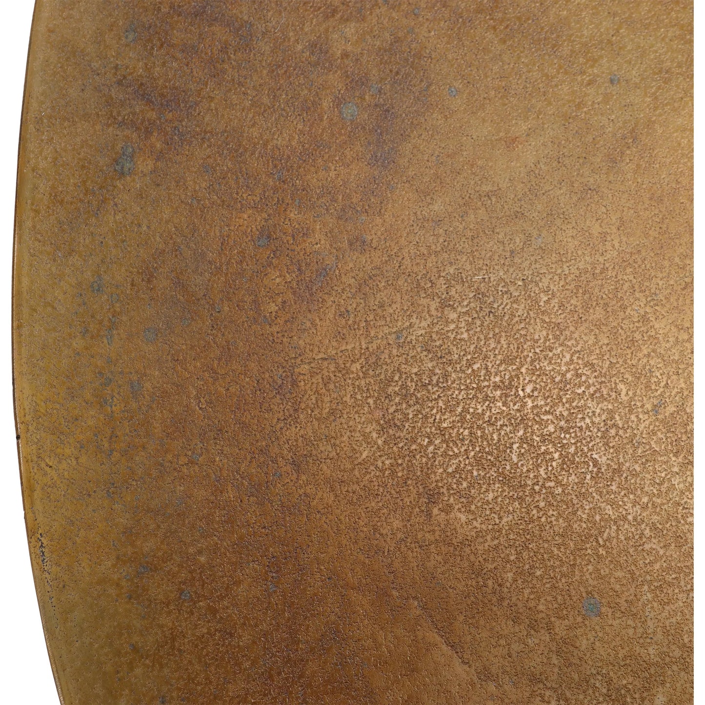 004 SI-2351122 | Closeup | Golbez Dining Table by Arch & Plane in antique brass. Made from cast aluminum in a modern style.