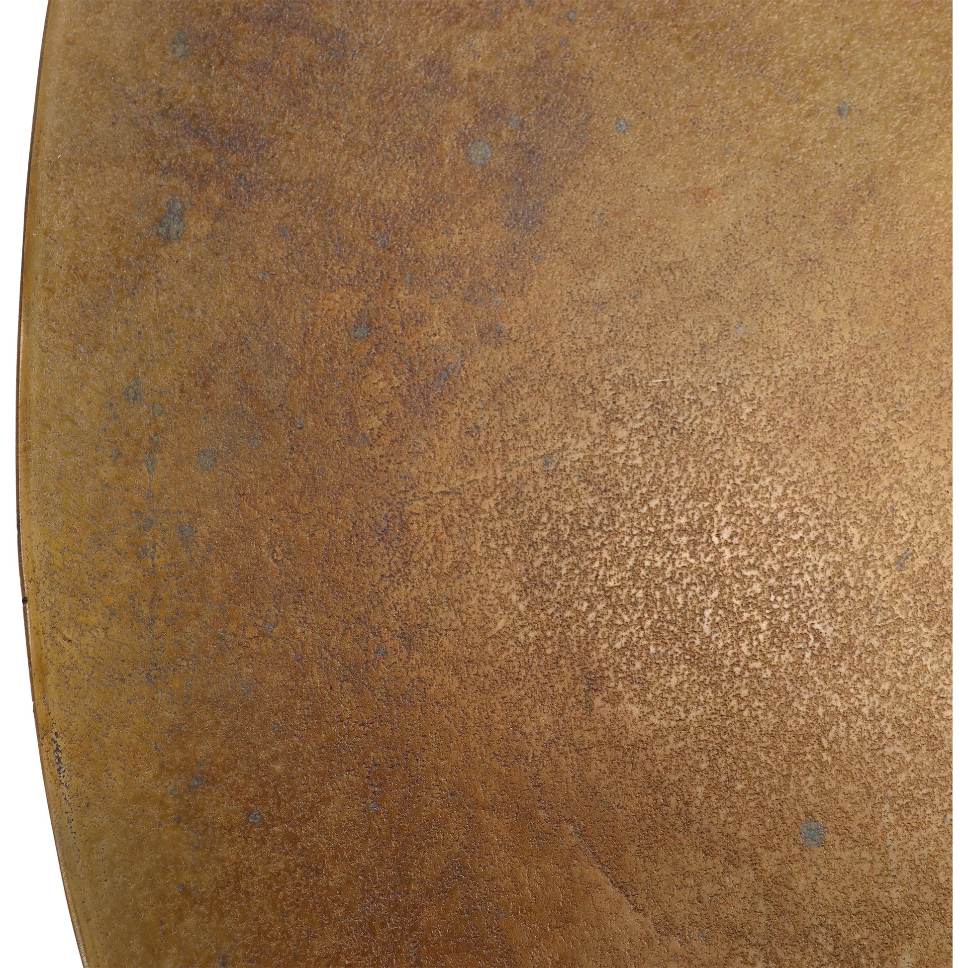 Golbez Dining Table by Arch & Plane in antique brass. Made from cast aluminum in a modern style.