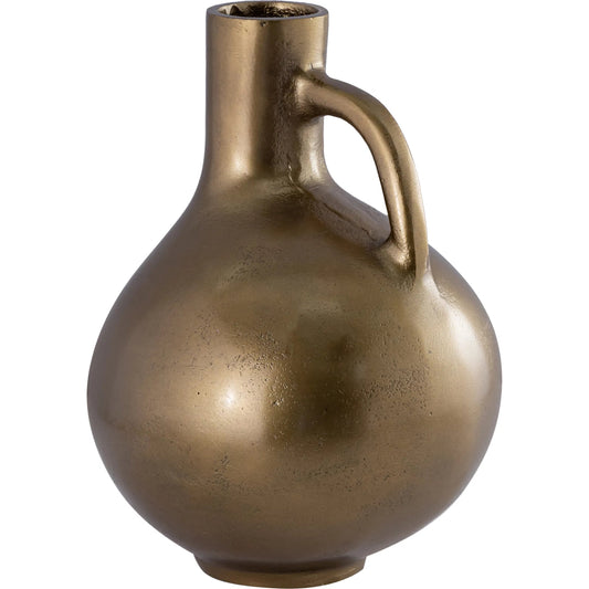Mattice Vase by Arch & Plane in antique brass. Made from aluminium in a unique style.