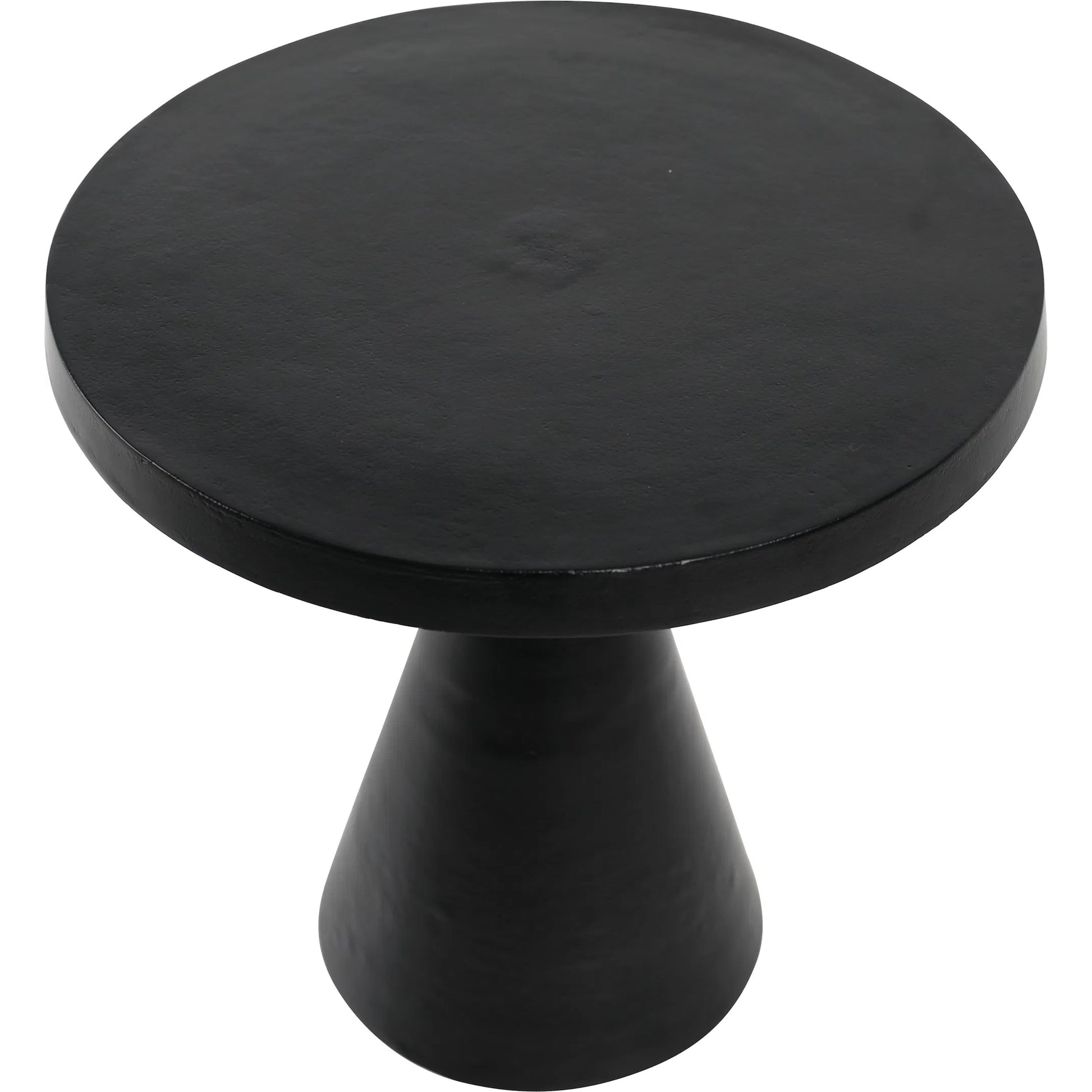Alycia Side Table by Arch & Plane in antique black. Made from aluminium in a modern style.