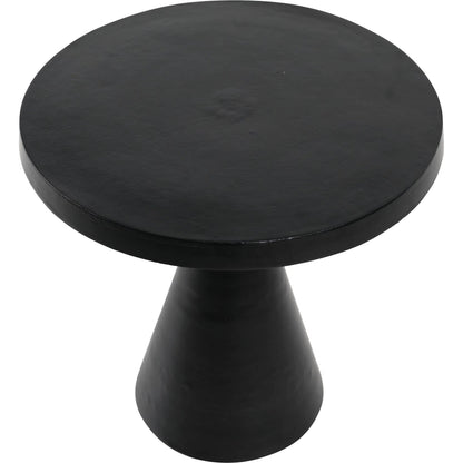 Alycia Side Table by Arch & Plane in antique black. Made from aluminium in a modern style.