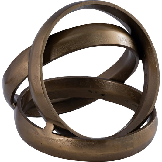 Carrie Rings by Arch & Plane in antique brass finish. Made from aluminum in a unique style.