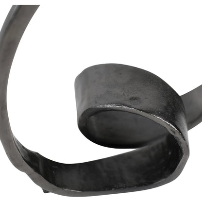 Lorenz Ring by Arch & Plane in antique black. Made from aluminium in a modern style.
