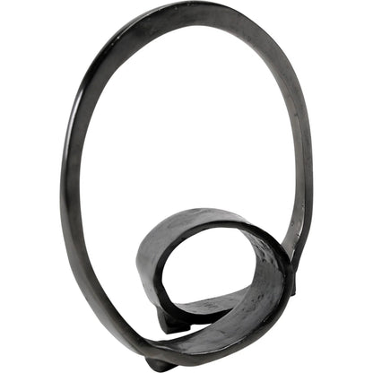 Lorenz Ring by Arch & Plane in antique black. Made from aluminium in a modern style.