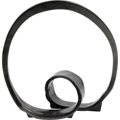 Lorenz Ring by Arch & Plane in antique black. Made from aluminium in a modern style.