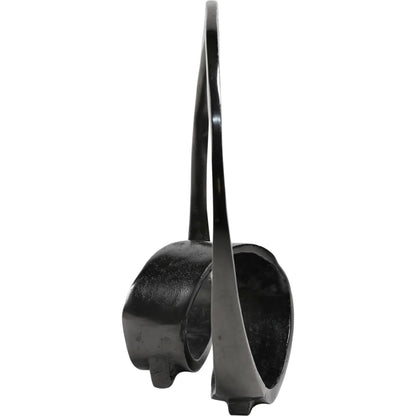 Lorenz Ring by Arch & Plane in antique black. Made from aluminium in a modern style.
