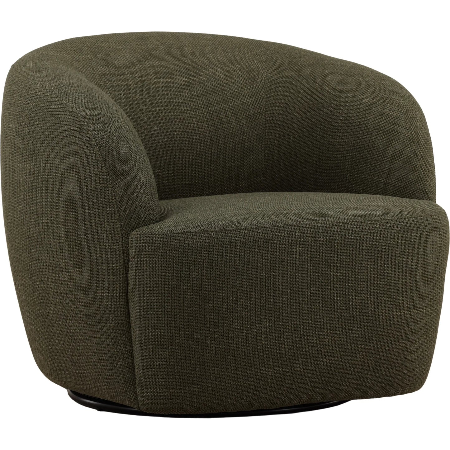 001 SI-2533083 | Primary Silo | Lucie Swivel Chair by Arch & Plane in forest. Made from polyester blend fabric in a unique style.