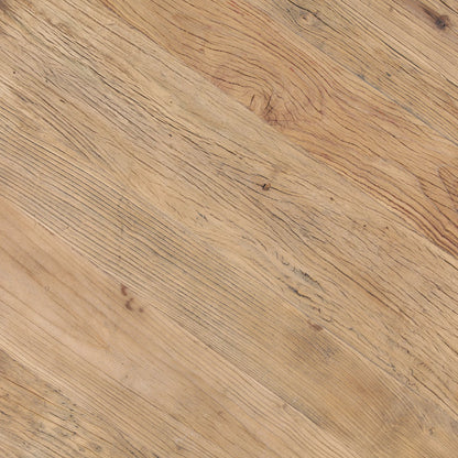 Iva Coffee Table by Arch & Plane in natural wood sealed finish. Made from reclaimed elm wood in a transitional style.
