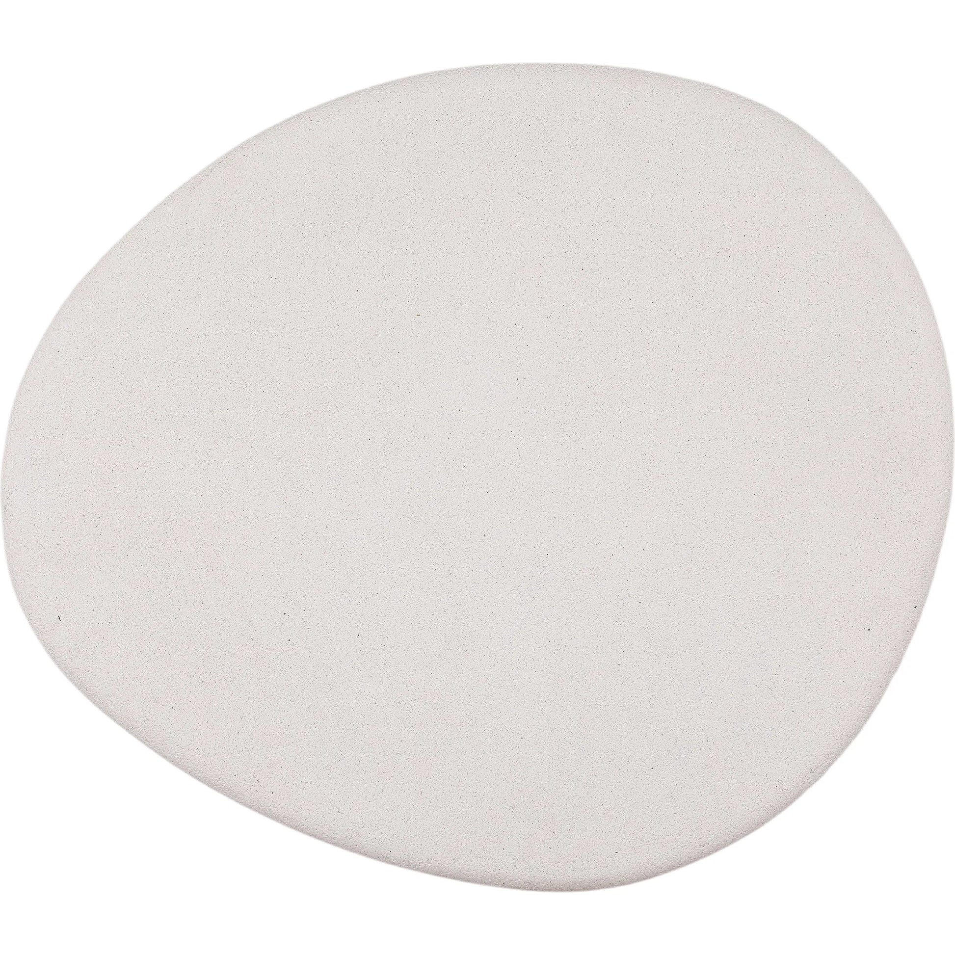 Kristy Coffee Table by Arch & Plane in white. Made from lightweight concrete terrazzo in a transitional style.