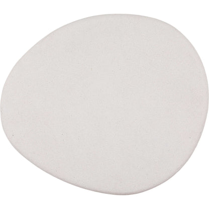 Kristy Coffee Table by Arch & Plane in white. Made from lightweight concrete terrazzo in a transitional style.