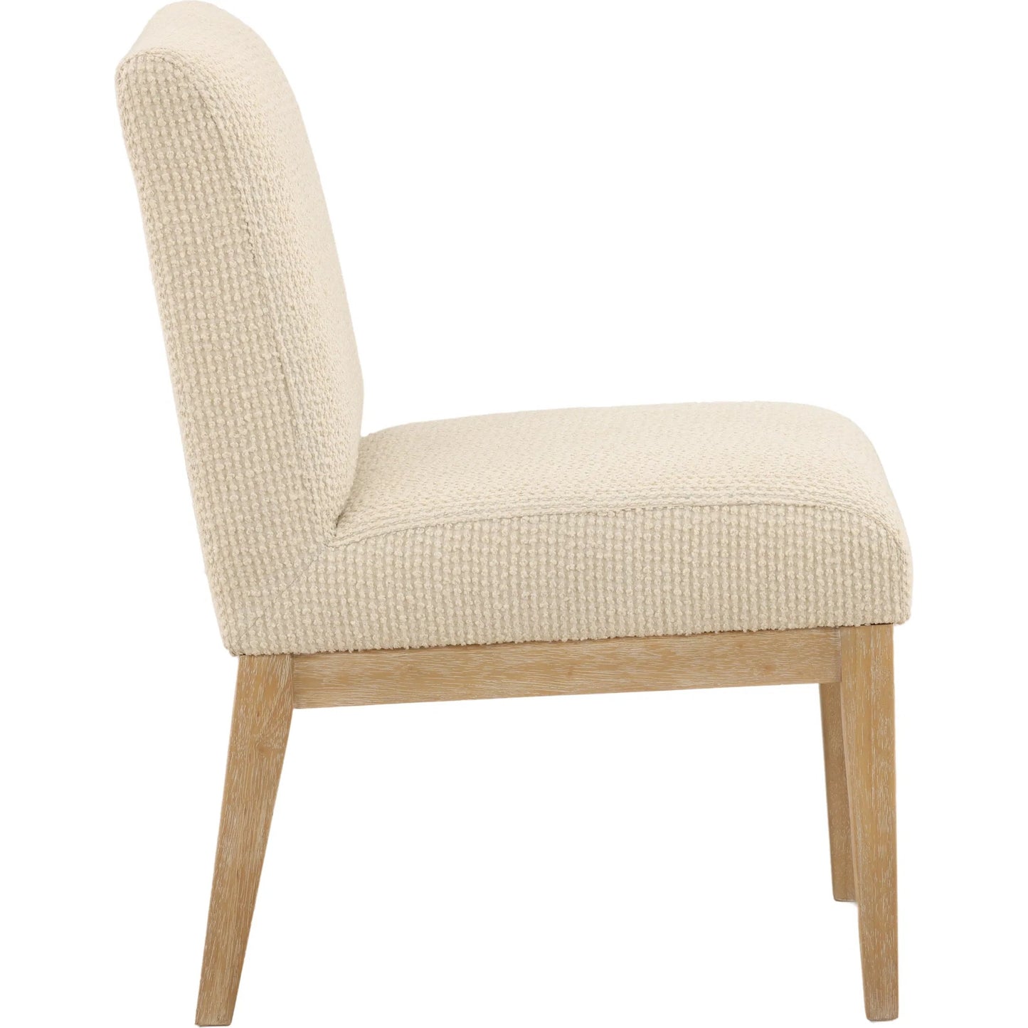 003 SI-2533101 | Additional Silo | Ryleigh Dining Chair (Set of 2) by Arch & Plane in cream, light natural. Made from ribbed boucle fabric, rubber wood in a unique style.