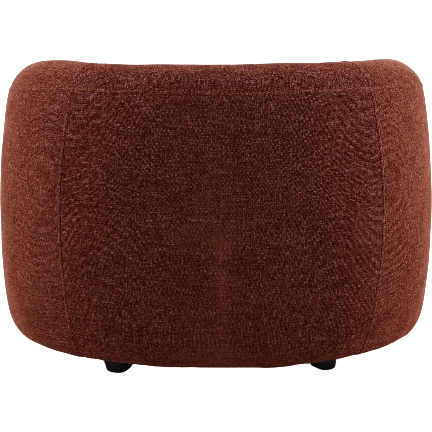 004 SI-2533102 | Additional Silo | Carolina Occasional Chair by Arch & Plane in rust. Made from basketweave tweed fabric in a unique style.