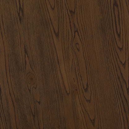 Yasmine Dining Table by Arch & Plane in brown. Made from oak wood in a unique style.