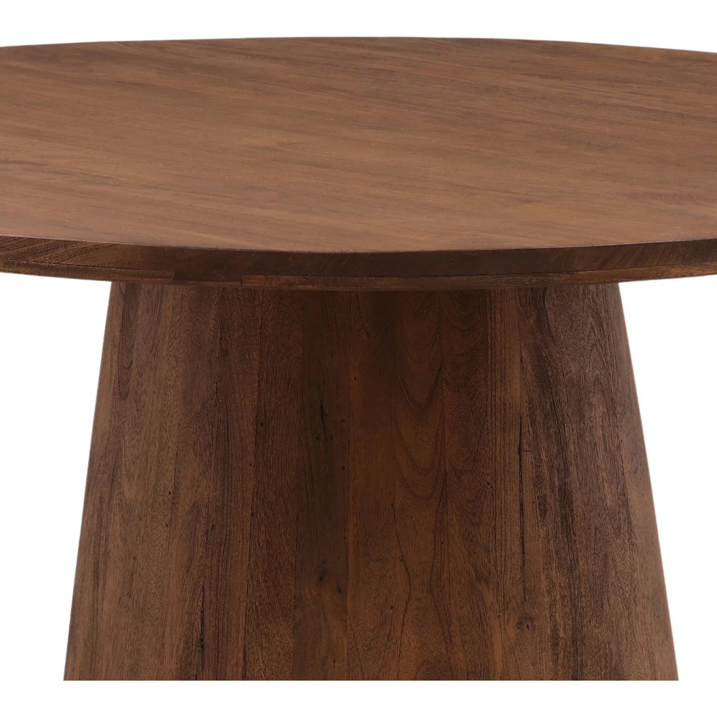 003 SI-2533106 | Closeup | Maynard Dining Table by Arch & Plane in brown. Made from mango wood in a unique style.