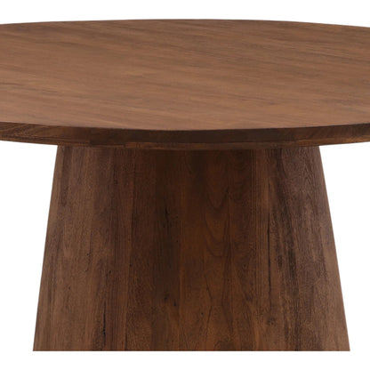 Maynard Dining Table by Arch & Plane in brown. Made from mango wood in a unique style.