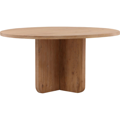 Keisha Dining Table by Arch & Plane in light natural. Made from oak wood in a unique style.