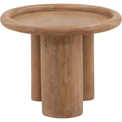 Wardell Side Table by Arch & Plane in light natural. Made from mango wood in a unique style.