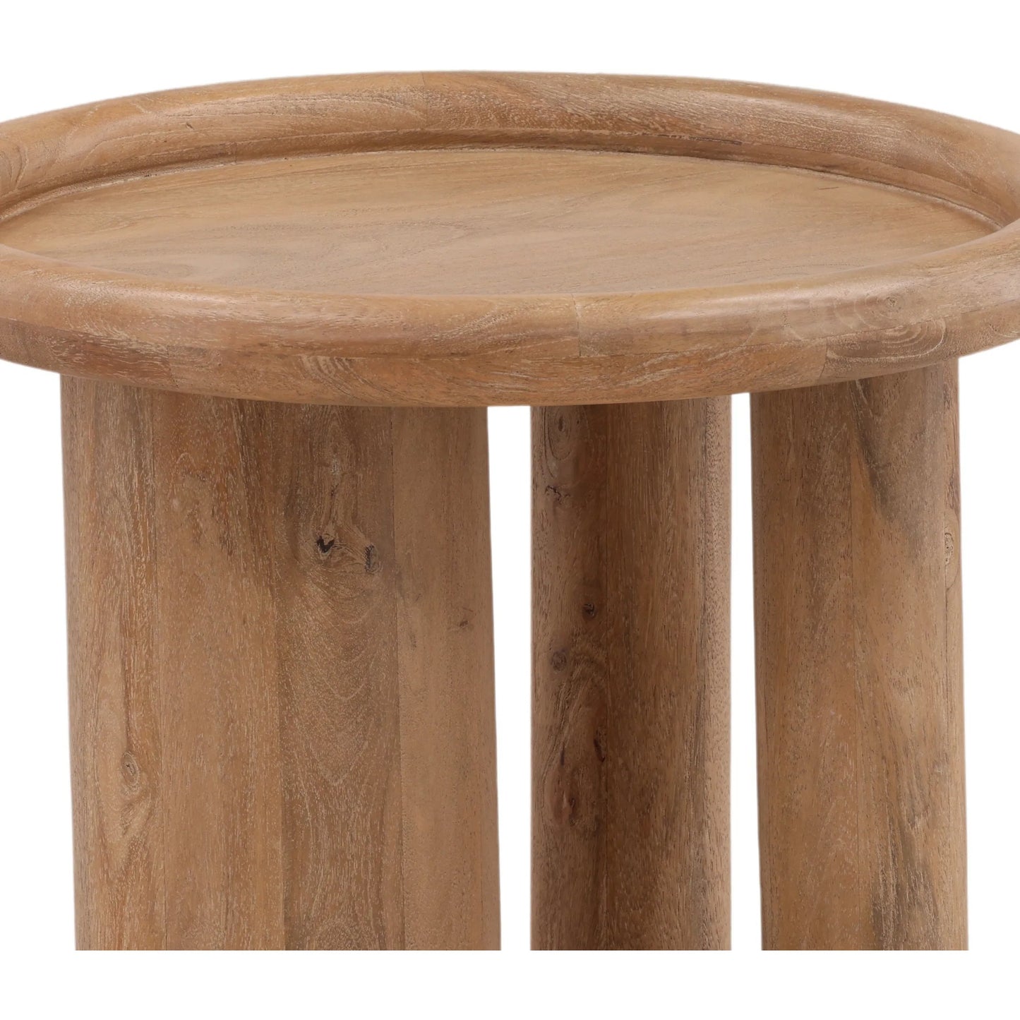 006 SI-2533111 | Closeup | Wardell Side Table by Arch & Plane in light natural. Made from mango wood in a unique style.