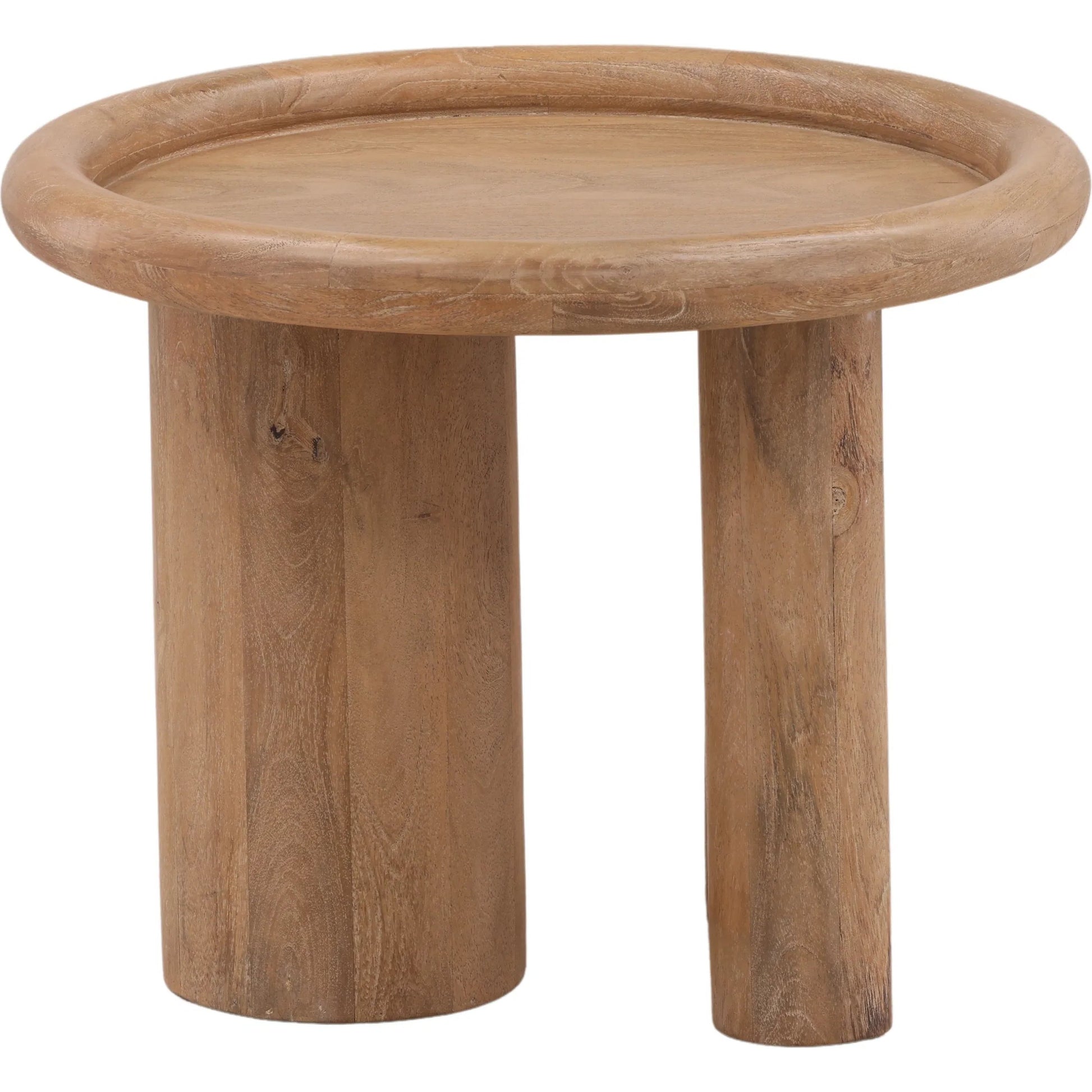 Wardell Side Table by Arch & Plane in light natural. Made from mango wood in a unique style.