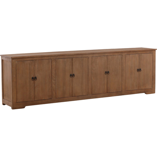 Jettie Reclaimed Pine Light Wash Sideboard by Arch & Plane in brown. Made from reclaimed pine wood in a modern style.