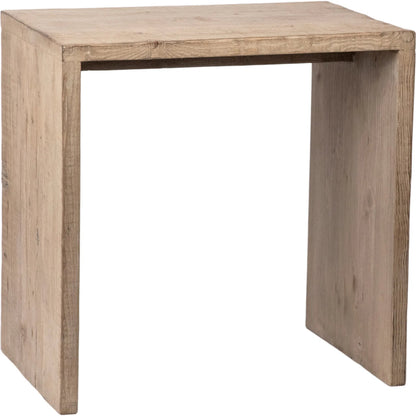 Reclaimed Pine Minimalist Nesting Tables by Arch & Plane in light brown, natural and light warm wash sealed finish. Made from reclaimed pine wood in a modern style.