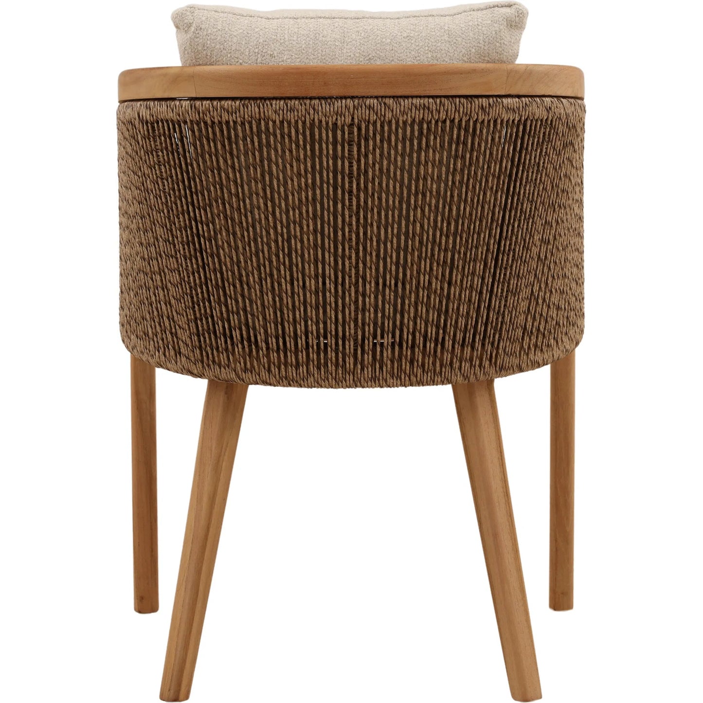 004 SI-2533133 | Additional Silo | Arvel Outdoor Dining Chair by Arch & Plane in sand, natural. Made from olefin, teak wood in a unique style.
