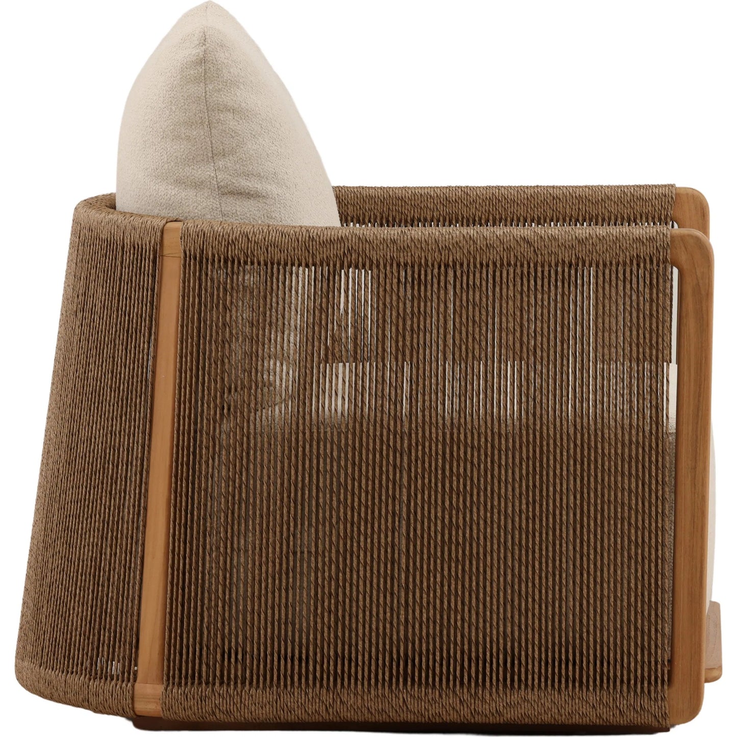 003 SI-2533136 | Additional Silo | Christina Outdoor Sofa Chair by Arch & Plane in sand, natural. Made from olefin, teak wood in a unique style.