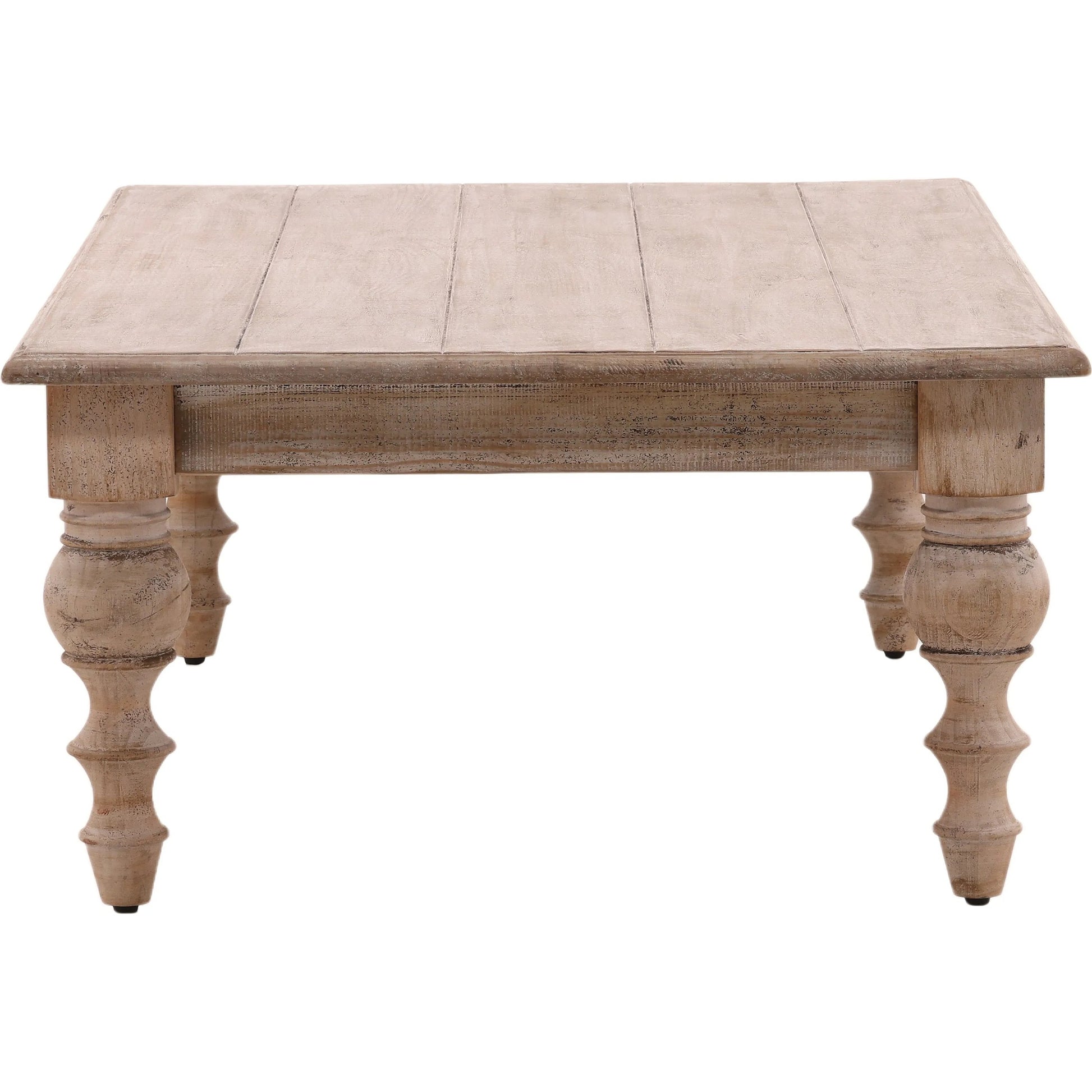 Zuri Rectangular Reclaimed Pine Coffee Table by Arch & Plane in brown and antique natural water-base sealed finish. Made from reclaimed pine wood in a modern style.