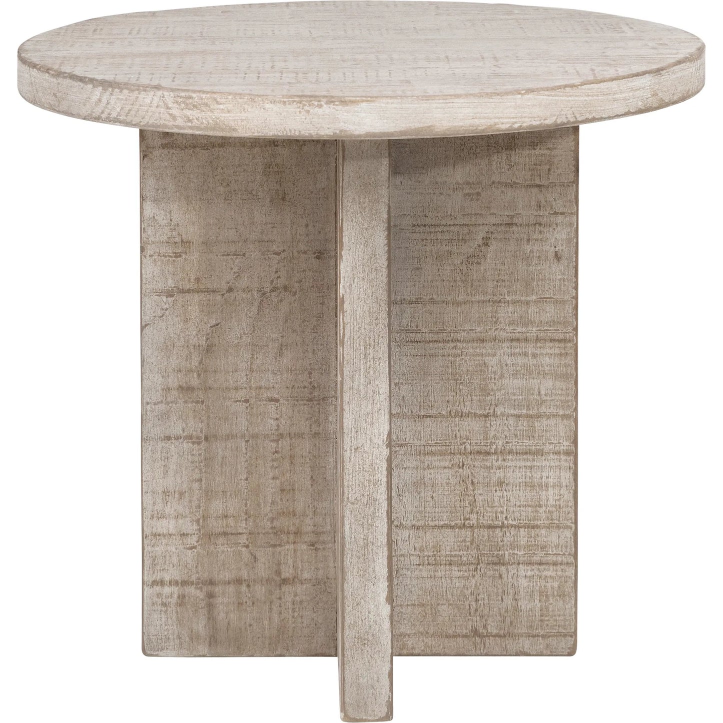 002 SI-1924638 | Additional Silo | Dena Reclaimed Wood End Table by Arch & Plane in light wash. Made from reclaimed pine in a modern style.