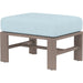 Laguna Outdoor Ottoman by Sunset West in browns. Made from aluminum in a modern style.