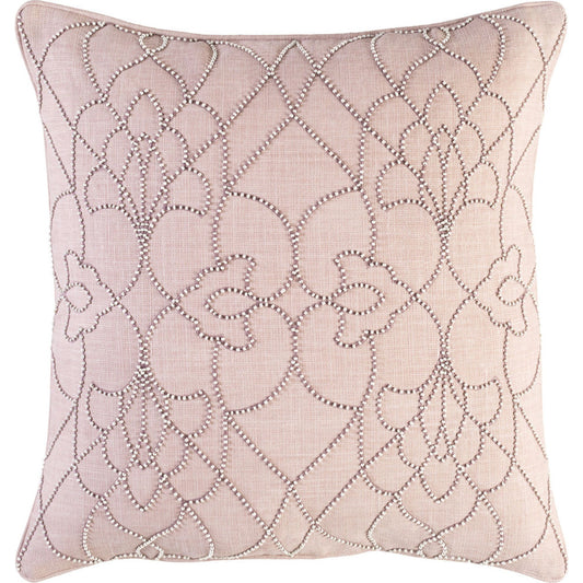 Dotted Pirouette Pillow - 33759 by Surya. Made from front: 100% linen, back: 100% linen in a traditional style.