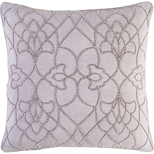 Dotted Pirouette Pillow - 33759 by Surya. Made from front: 100% linen, back: 100% linen in a traditional style.